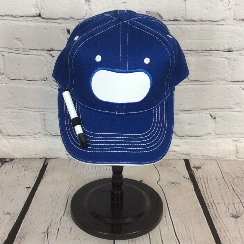 Billy Bob Blue Billboard Hat Dry Eraser Adjustable Baseball Cap Post a Message